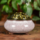 Ceramic Incense Burners Portable Porcelain Censer Buddhism Incense Holder H