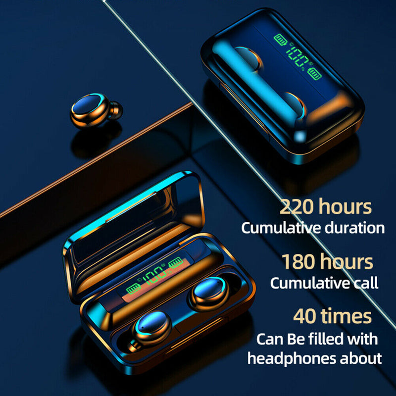 F5-9 Bluetooth 5.0 Wireless Earphones TWS Mini Earbuds with Microphone