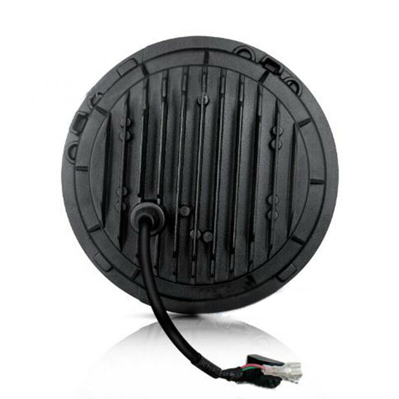 7 Inch Round LED Light Headlights Hi/Lo Beam Angle Eyes For Wrangler JK  N Tw