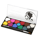 15 Color Non Toxic Face Paint Palette Adults Kids Painting Brush Art Fancy Dress