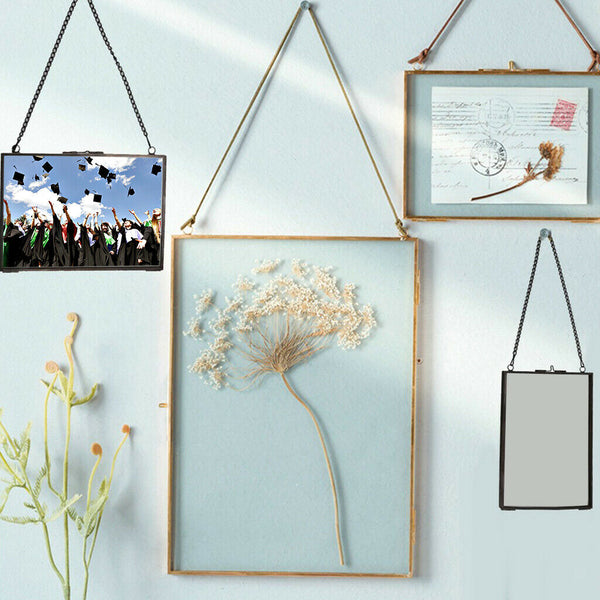 3xVintage Dual Sided Hanging Clear Picture