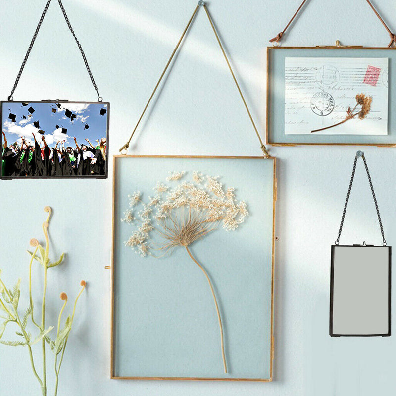 3xVintage Dual Sided Hanging Clear Picture