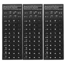 3x Spanish Non-Transparent Keyboard Stickers Guard Film Protector for PC
