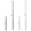 Portable Reusable Drinking Straws - Telescopic Stainless Steel Straw With A