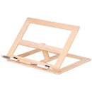 Multifunctional Foldable Wood Bookends Stand Cookbook Holder Reading Rack W K4U2