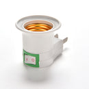 E27 LED Light Male Socket to US AU Type Plug Adapter Converter for Bulb Lamp FT