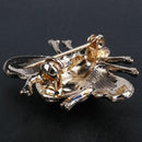 High Quality Bees Brooch Black Enamel Corsage Hats Scarf Clips Accessories  Y6V2