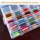 Embroidery Floss Cross Stitch Organizer Storage Box 120 Pcs Thread Bobbins Set