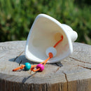 Hanging porcelain wind chimes outdoor bells garden home decoration sunny dollsJR