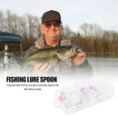 11pcs/set Metal Fishing Lure Spoon Bait Sequins with Box Fishing Tackle