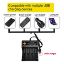 Compact Battery Charger USB for 10440 16340 14650 18350 3.7V Battery