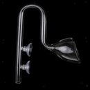 2Pcs Aquarium Tank Outlet Glass Lily Pipe Outflow Water Filter Pipe 13mm