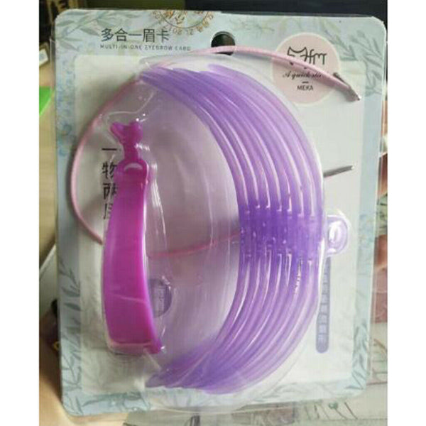 8 Style Easy Use Eyebrow Shaping Stencil Eye Brow Template Makeup DIY Tool