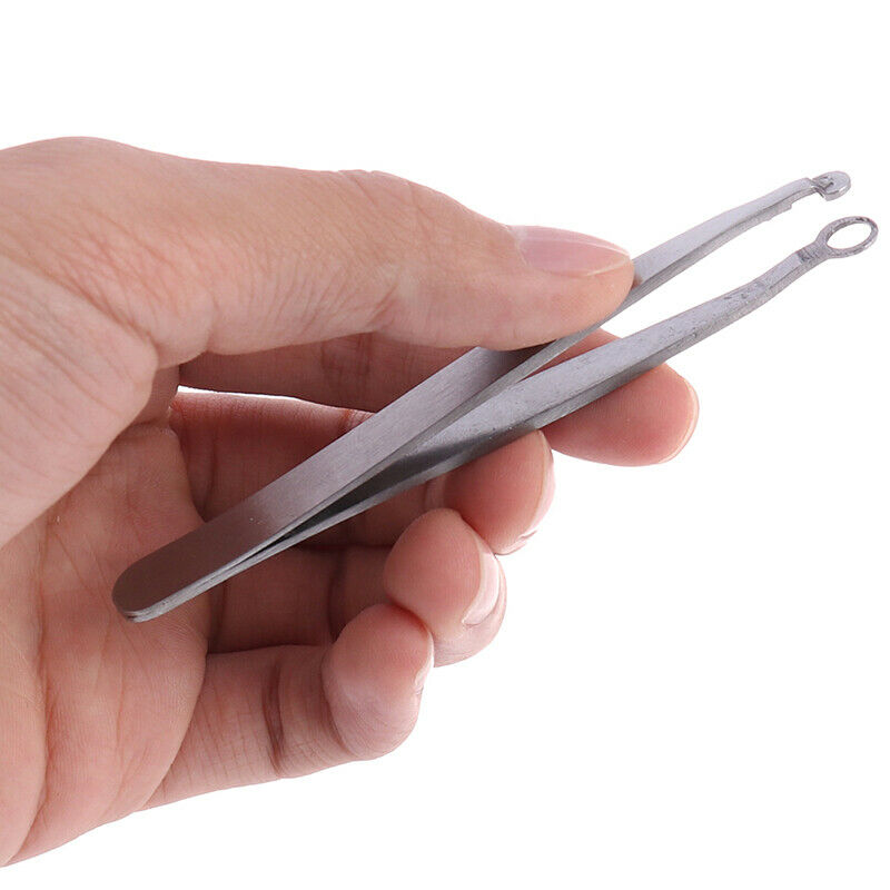 Eyebrow Tweezer Cool Stainless Steel Round Tip Eyebrow Hair Removal TweezersBX