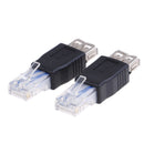 1Pc Ethernet Rj45 Male To Usb Female Connector Converter Adapter OZ