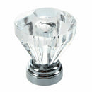 12x Clear Crystal Glass Door Knobs Drawer Cabinet Furniture Pull Handles