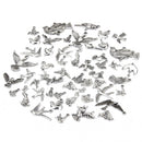 100 Pieces/ Lot Mixed Birds Pendant Charm DIY Multi Purpose Jewelry Findings