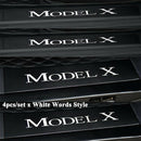 3X(4Pcs Car Front and Rear Doors Welcome Pedal Stickers Anti-Scratch Protec