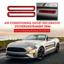 For Ford Mustang 2015-2019 Carbon Fiber Door Air Conditioner Vent Trim Stickers