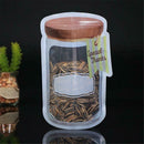 15Pcs Mason Jar Smell-proof Zipper Bags Airtight Reusable Food Saver Storage Bag