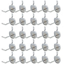 25pcs 2 Inch Supermarket Shelf Display Hanger Plating Metal Pegboard Hooks