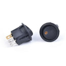 4Pcs 12V 20A Round Rocker Switch ON/Off LED Light Car Marine Boat Dot ToS Ew