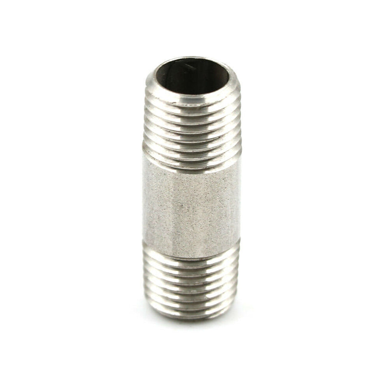 1/4"Male x 1/4" Male Threaded Pipe Fitting Stainless Steel SS304 NPT Cy