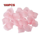 100pcs Roses Artificial Flowers Petals for Wedding Decoration - Light pink