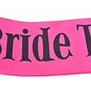 1pcs Bride to Be Writing Satin Sash Decor Hens NigLJ Bachelorette Party LJ