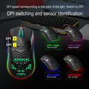J900 RGB Lighting 6400 DPI Ergonomic 6 Button USB Programmable Gaming Mouse A