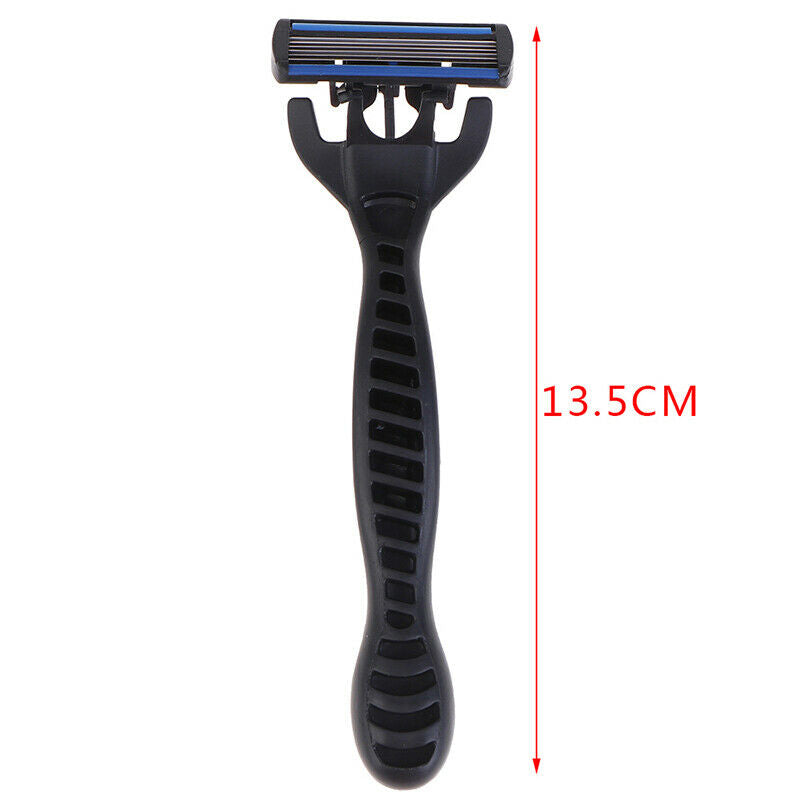 Men's Razor Blade Shaving Cassettes 6 Layer Straight Razor Beard Mach Bj