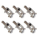 For E-Guitar Chrome Plated Metal Roller Saddle Guitar Bridge String Saddles