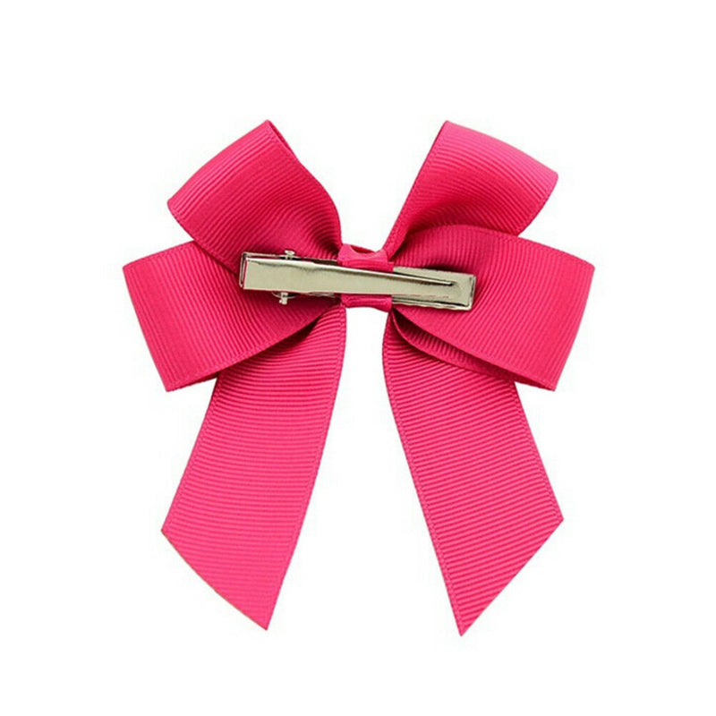20X Grosgrain Ribbons Cheer Bow With Alligator Hair Clip Baby Girls Boutique BX