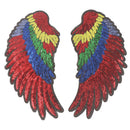 14 pcs sequins angel wings DIY embroidery ironing Stickers DecalsB Gn