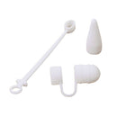 Pencil Cap Holder Nib Cover Cable Adapter Tether for iPad Pro White