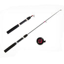 Winter Super Short Retractable Ice Fishing Rod Telescopic Mini Ice Fishing  W9J3