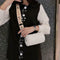 Fashion Women Leather Messenger Bag Cylinder Retro Shoulder Bags (White) A#S