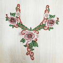 Embroidery cloth lace cloth machine embroidery diy flower clothes patch water F4