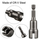 4Pcs Power Wing Nut Driver Set,Slot Wing Nuts Drill Bit Socket Wrenches Too W9W1