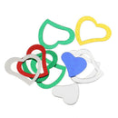 Metalic Sparkle Heart Table Scatter Confetti Party Decor Multicolor