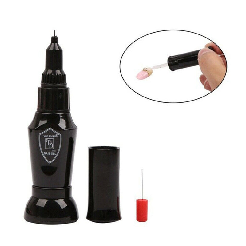 Portable 10ml Nail Glue For UV Manicure Rhinestones Decoration Stick Gel