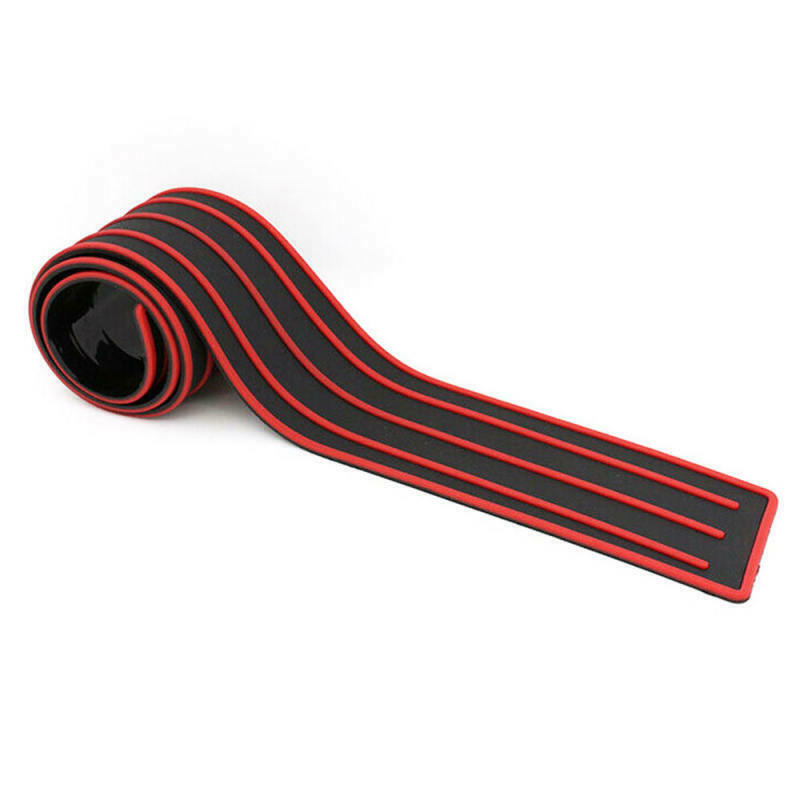 1* New Car Rear Bumper Sill/Protector Plate Rubber Cover Guard Pad Moulding Trim