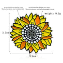 Sunflower Brooches Enamel Badges Jacket Lapel Backpack Decor Jewelry Gift