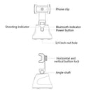 Smartphone Gimbal 360 Rotation for Vlog Video Record Face  Black