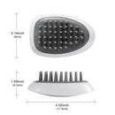 2Pcs Massage Hair Brush, Soft Rubber Head Scalp Massager, Shampoo Shower Br