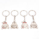 Couple Key Chain Cute Frog Pendant Lovers Keychain Keyring Ring Keyfob Gift MWES