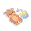 Cute Bear Cutting Die Stencil Transparent Seal Stamp for Scrapbooking Craft