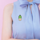 Cartoon Cute Potted Plant Brooch Badge Unisex Shirt Enamel Pins (Style 3)  A