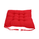 Soft Cotton Seat Cushion Winter Home Office Bar Chair Cushion(Red)