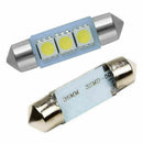10X White 36MM 3 LED 5050 SMD Festoon Dome Car Light Interio Q6T4 B3H4 Lamp R4I6